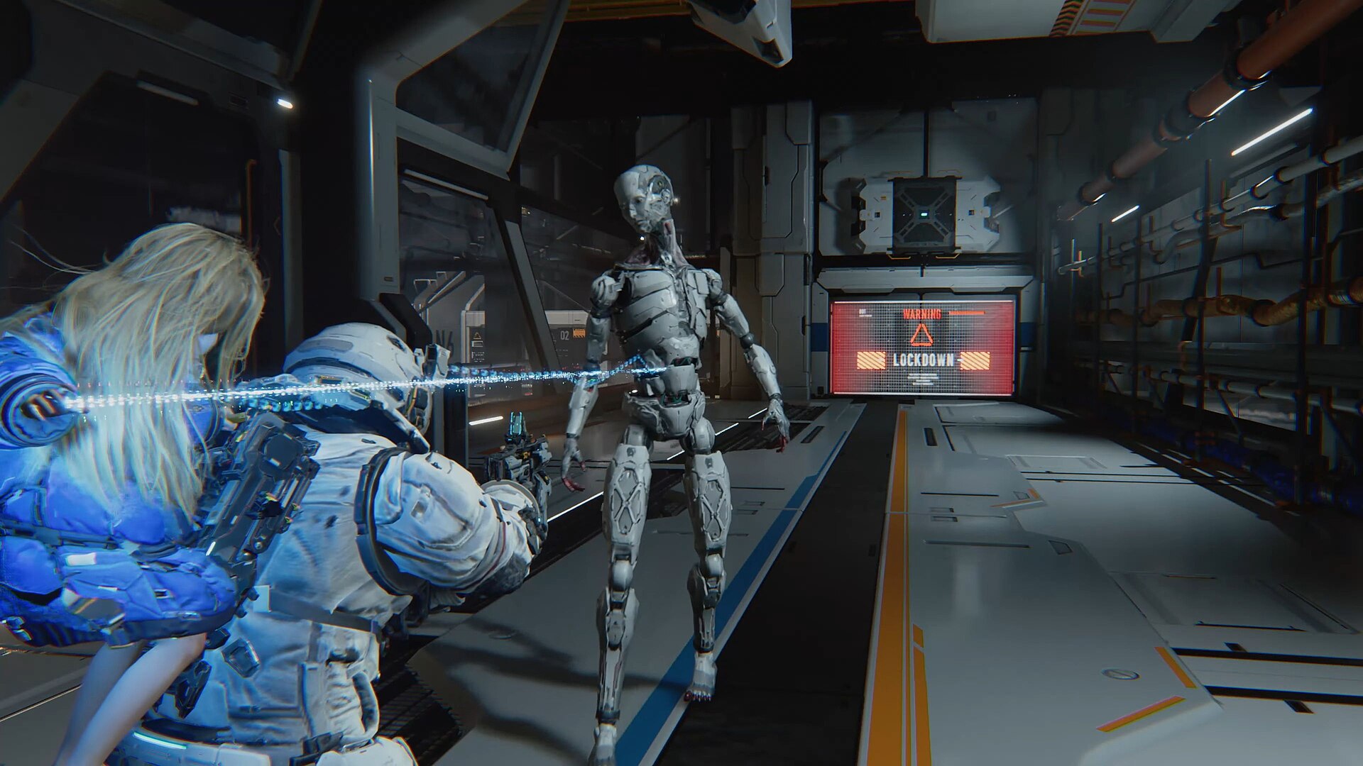Gameplay of the 2026 video game Pragmata.