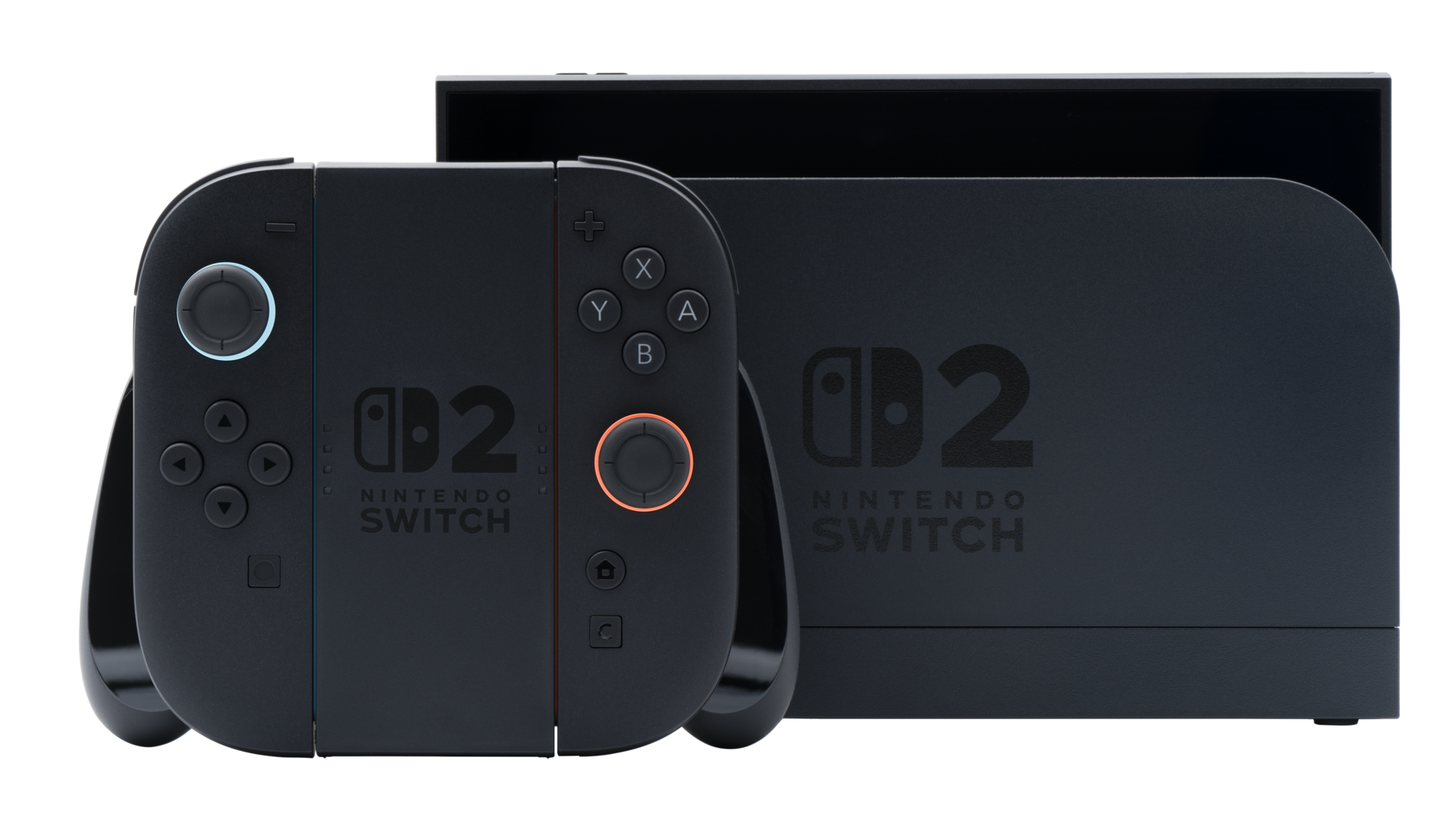 Nintendo Switch 2 game equipment with Console, Dock, Joy Con-Grip and Joy Con 2